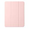 Clear Acrylic Leather Tablet Case For iPad Air 13 2024 / Pro 12.9 2022/ 2021 / 2020 / 2018(Pink)