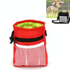 Dog Treat Training Bag with Poo Bag Dispenser (Red)