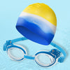 KingpouSports K9002 5 in 1 Children Anti-fog Diving Swimming Goggles + Swimming Cap + Nose Clip + Earplugs + Mirror Buckle Set(Orange Starfish)