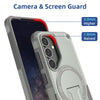 For Samsung Galaxy A54 5G Armor MagSafe Holder PC Hybrid TPU Phone Case(Grey)