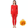 Men Women Gold Velvet Thickened Cold-Proof Thermal Underwear Set, Color: Female Red(L)