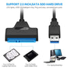 Professional SATA to USB 3.0 Cable Adapter 2.5 inch SSD Hard Drive Expanding Connector