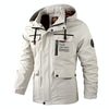 Men Casual Jacket Autumn And Winter Hooded Jacket, Size: XXXXL(White)