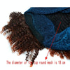 Headscarf Wig Black Gradient Small Curly Wig Explosive Headgear, Colour: 8.TJC1-1B#