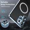 For Samsung Galaxy S25 Ultra 5G MagSafe Magnetic Frosted Metal Phone Case(Blue)