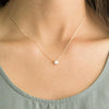 Women Imitation Pearl Pendant Necklaces(gold)