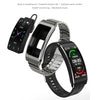 K13S 1.14 inch TFT Screen Slub Steel Strap Smart Calling Bracelet Supports Sleep Management/Blood Oxygen Monitoring(Black)
