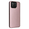 For ASUS ROG Phone 8 Pro Carbon Fiber Texture Flip Leather Phone Case(Pink)