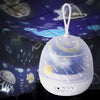 Starlight USB Fantasy Atmosphere Projection Lamp LED Rotating Night Light(White)
