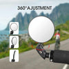 Bicycle Convex Rearview Mirror Large View 360 Degree Rotating Mirror