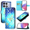 For Redmi K70 Ultra 5G Global 3D Painting Horizontal Flip Leather Phone Case(Golden Butterfly)