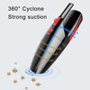 Car Wired Portable 120W Handheld Powerful Vacuum Cleaner Cable Length: 5m, without LED Light (Black)