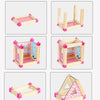 298 PCS Children Building Master Wooden Toy 3D Assembled Model