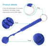 Blue Paracord Monkey Fist Self Defence Keychain