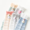 Children Socks Baby Over Knee Anti-Mosquito Socks Size: M 1-3 Years Old(Fruit Green Cat)
