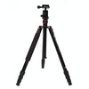 Triopo MT-2504C Adjustable Portable Aluminum Tripod with NB-1S Ball Head for Canon Nikon Sony DSLR Camera(Black)