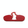 Clip-nose Reading Glasses Portable Reading Mirror No Mirror Leg Glasses, Degree: +300(Red)