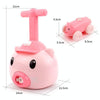Piggy Air Powered Balloon Car Friction Car Children Intellectual Toy(Pink)