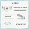 S925 Sterling Silver Love Arrangement Open Adjustable Ring(SCR1001-E)