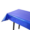 Birthday Party Foil Laser Tablecloth Wedding Decoration Supplies(1x2.7M Dark Blue)