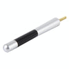 Carbon Fiber Aluminum Short Antenna Polished Universal Screws Base(Big Size)(Silver)