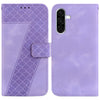 For Samsung Galaxy A26 5G Seven-shaped Embossed Leather Phone Case(Purple)