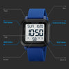 SKMEI 1894 Square Sports Waterproof Student Simple Multifunctional Luminous Watch(Blue White Machine)