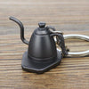 Mini Metal Keychain Coffee Utensils Decorative Pendant, Style: Gooseneck Pot Black