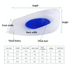 Silicone Heel Insole Is Comfortable Soft And Shock-Absorbing To Protect The Heel Insole, Size: L(Blue White)