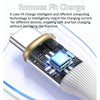 ROMOSS PD100W 3-In-1 Retractable Data Cable Type-C/USB-C To 8 Pin & Type-C & Micro Line 1.1m(Blue)