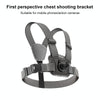 6 in 1 Phone Clamp Adjustable Body Mount Belt Chest Strap with Mount & Screw(Grey)