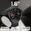 LEMFO LF38 1.6 inch IPS Screen Steel Strap Smart Watch Supports Blood Oxygen Monitoring(Black)