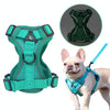 Reflective Dog & Cat Harness Vest with Lead, XL Grey - Breathable & Adjustable