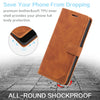 For Samsung Galaxy S22 Ultra 5G Skin Feel Anti-theft Brush Leather Phone Case(Brown)