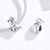 S925 Sterling Silver Animal Series Cute Cat Loose Beads DIY Bracelet Beaded