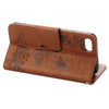 For  iPhone 8 & 7   Pressed Flowers Butterfly Pattern Horizontal Flip Leather Case with Holder & Card Slots & Wallet(Brown)