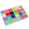 24 Grid 6mm Soft Ceramic Bead Flakes DIY Bracelet Necklace Making Materials