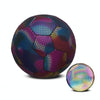 MILACHIC Night Light Football PU Opera Sewed School Training Football(No.4 Reflective Water Drops 5058)