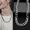 Europe and America Fashion Alloy Chain Hip Hop Simple Long Necklace, Width: 12mm, Length: 80cm(Gold)