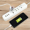 64-222 2A Three USB Transparent Charger, specification: US Plug