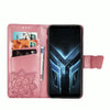 For Asus ROG Phone 3 ZS661KS Butterfly Love Flower Embossed Horizontal Flip Leather Case with Bracket / Card Slot / Wallet / Lanyard(Pink)