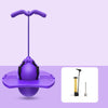 Children Elastic Balance Ball Bouncing Ball Bouncing Ball Toy(Dual-purpose Detachable Handle (Purple))