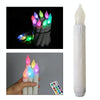 LED Electronic Candle Lights Flameless Long Rod Christmas Candle, Spec:Flashing Colorful Light
