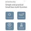 L11 Multi-function UVC Ultraviolet Mask Jewelry Toothbrush Mobile Phone Sterilization Box(Blue White)