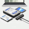 Blueendless US35 USB3.0 To SATA Adapter 2.5 / 3.5-Inch Hard Drive SSD Reader, Spec: USB3.0 EU Plug