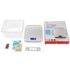 Stainless Steel Small Food Electronic Scale Kitchen Portable Baking Electronic Scale, Colour: 10kg/1g (Rechargeable White)