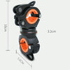 360 Lamp Holder Bicycle Flashlight Lamp Clip Fixing Bracket(Black Orange)