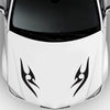 2 PCS/Set D-925 Flame Pattern Car Modified Decorative Sticker(Black)