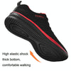 JD-9088 Autumn Fly Woven Soft Bottom Men Leisure Shoes Couple Running Shoes, Size: 40(Red Black)