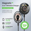 DUZZONA W13 15W Transparent MagSafe Magnetic Suction Wireless Charger